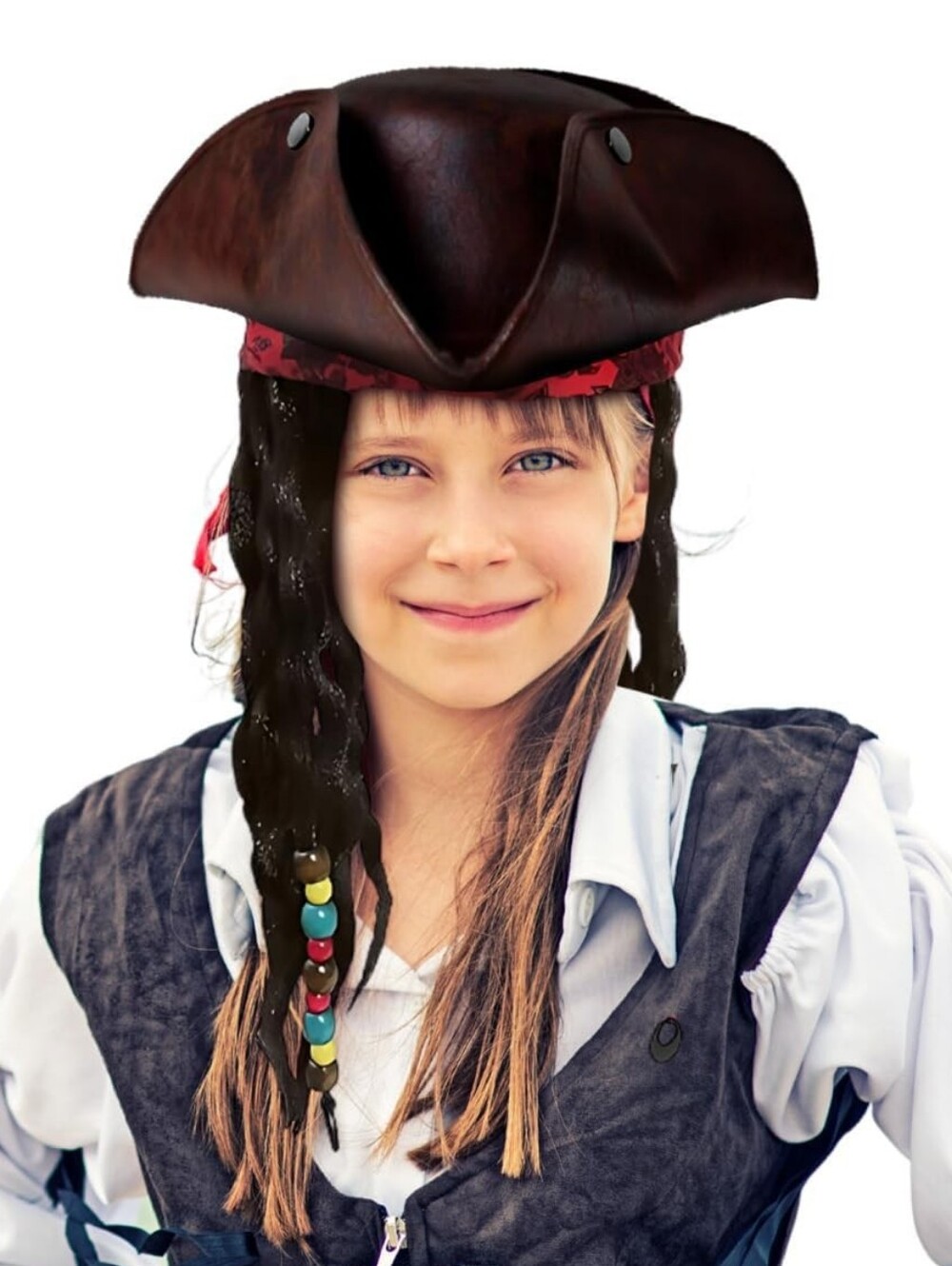 KidNicky Bigs Novelties Kids Pirate Tricorn Hat, Brown Costume Accessory. New